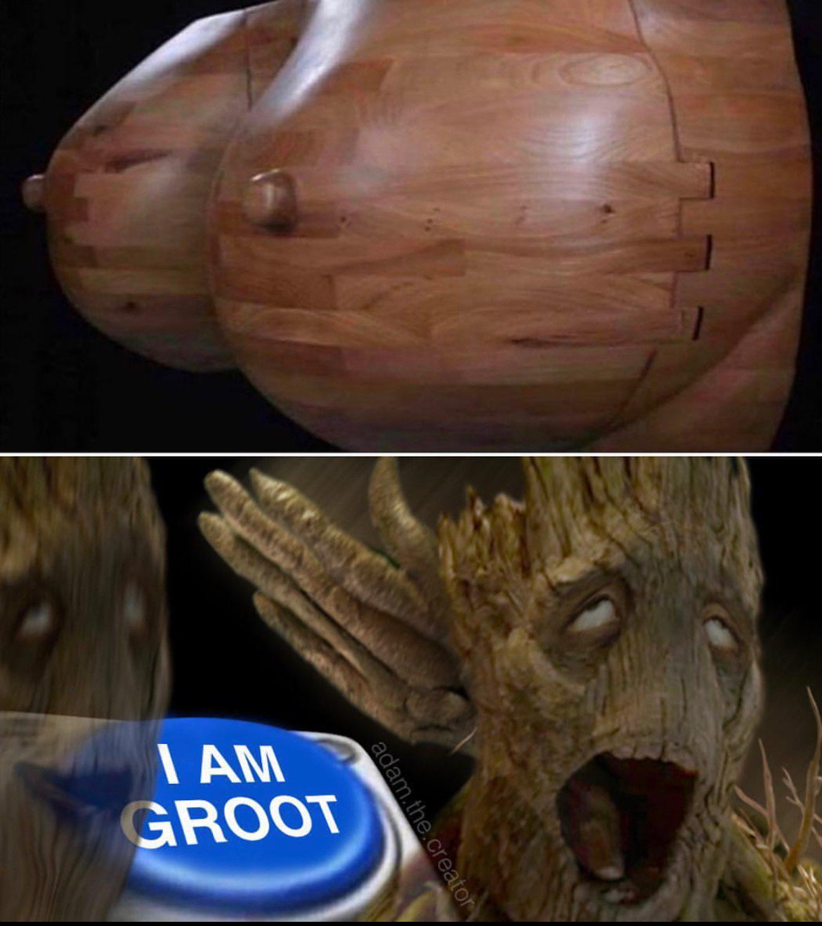 Groot as a teenager - meme