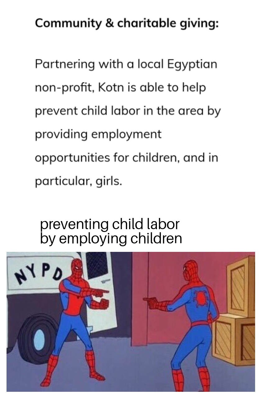 Preventing child labor - meme