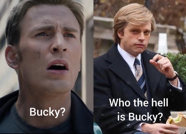 Bucky becomes Trump for the new Thunderbolts movie - meme