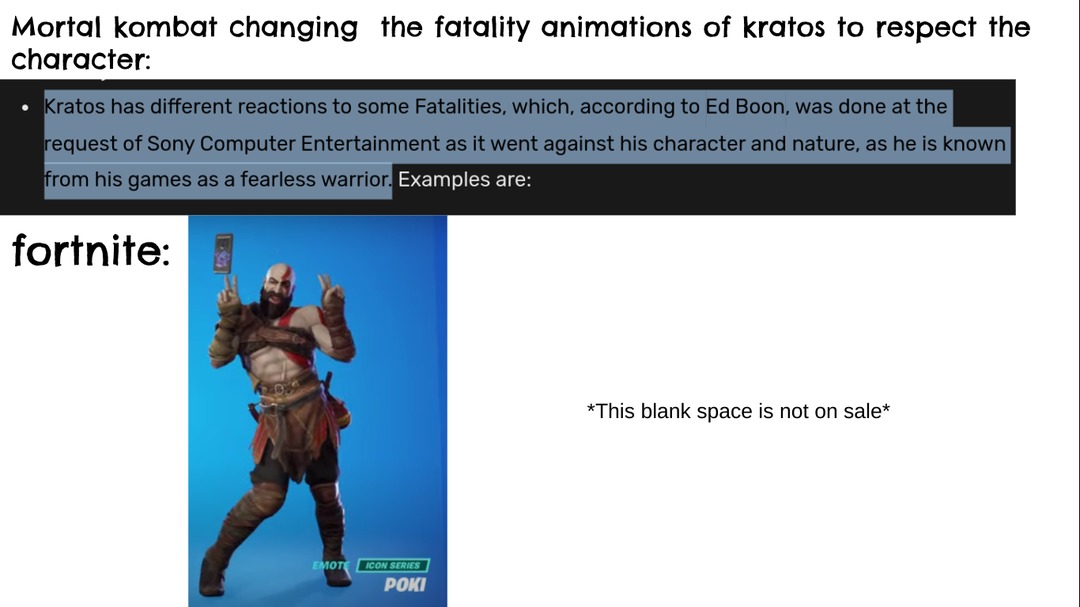 i know kratos has been on the game for a while now but i wanted to publish it anyways - meme