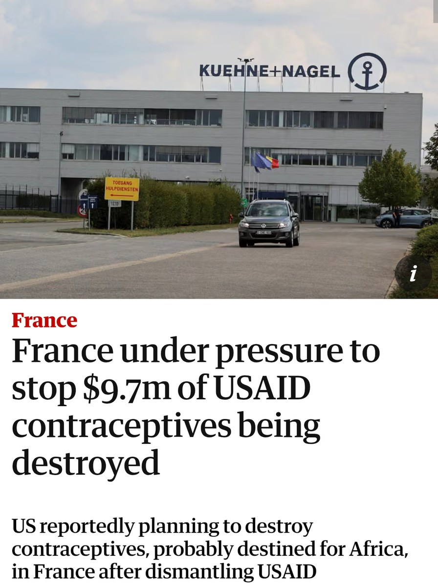 France urged to stop destruction of US contraceptives bound for Africa - meme