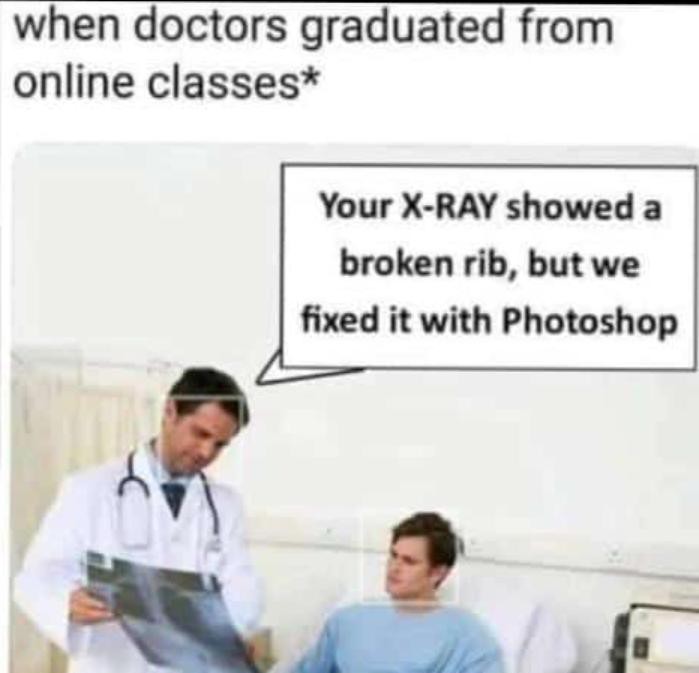 Online classes - meme