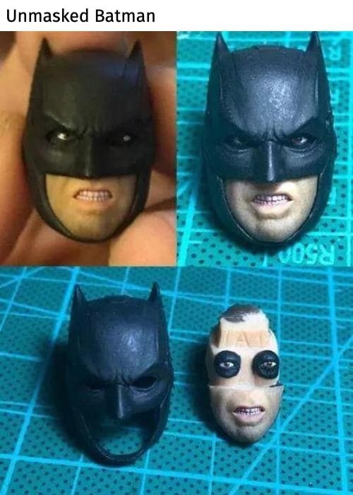A quoi ressemble Batman sans son masque - meme