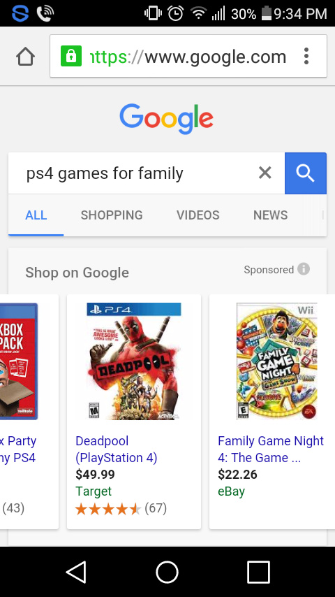 What came up when i was searched for family games - meme