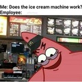 Mc’s ice cream machine