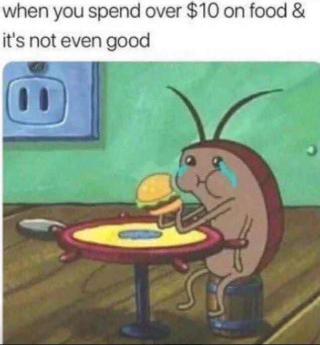 Bad quality food - meme