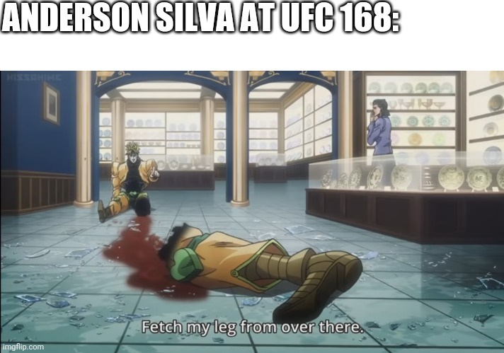Watching Jojo's reminded me of an unfortunate moment in UFC history - meme