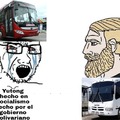 autobús del gobierno= :soyjaka: autobus hecho en capitalismo venezolano= :gigachad: