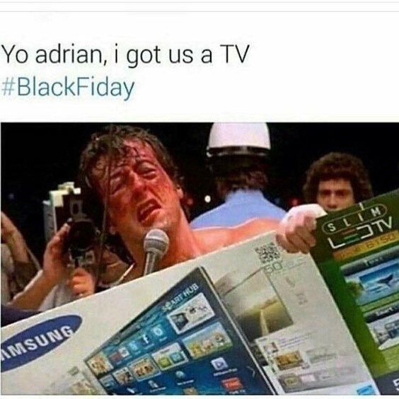 buying a tv on black friday