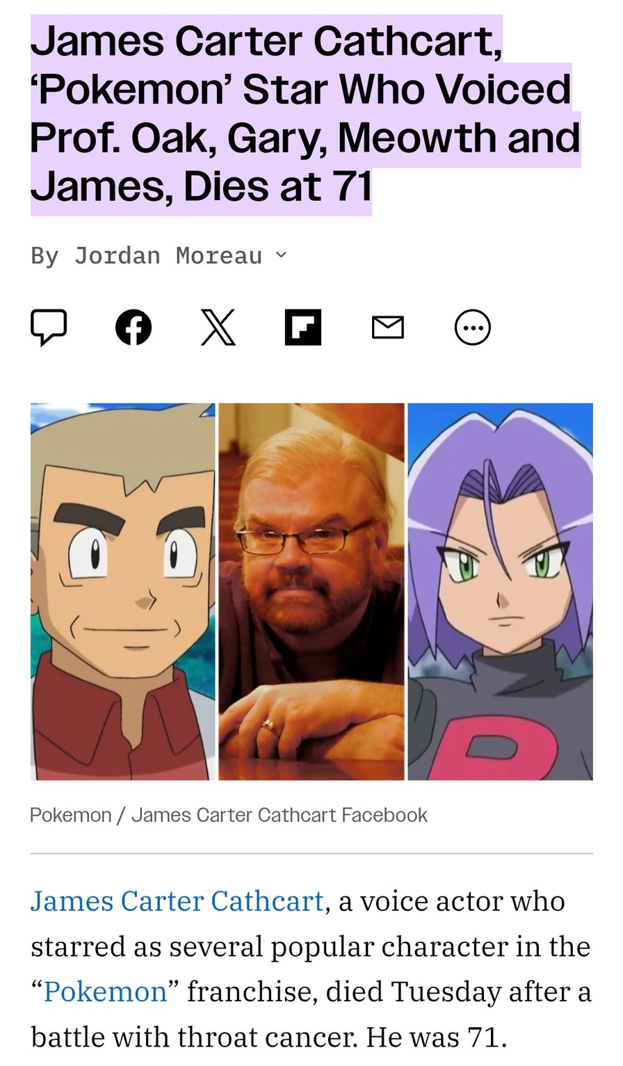 Smell Ya Later, James. RIP - meme