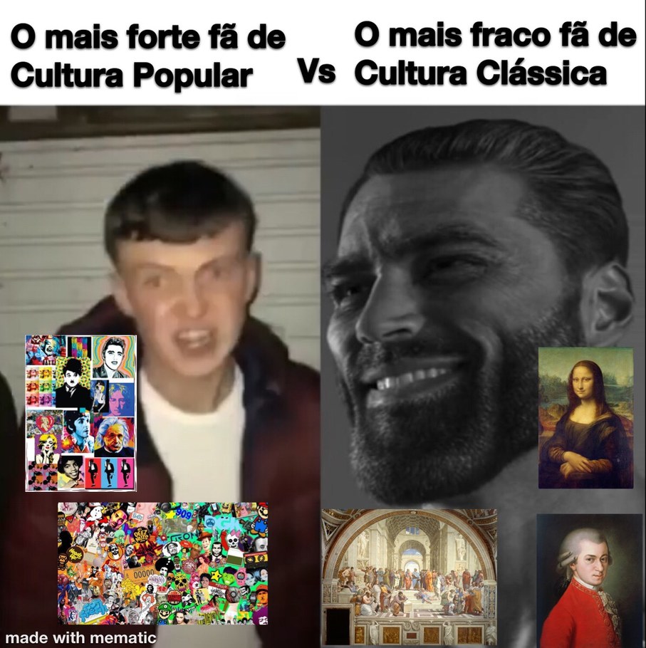 Chad Classic vs Virgin Popular - meme