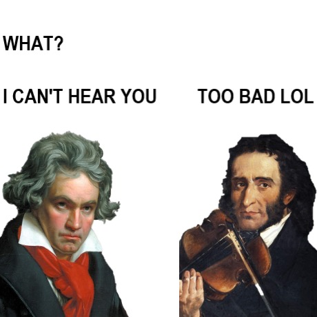 Paganini does not repeat - meme
