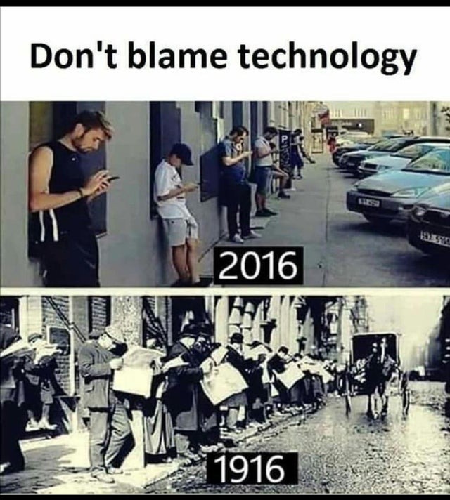 Times change, people don't - meme
