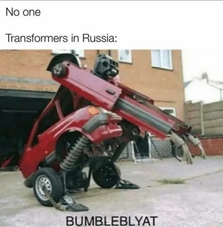 Transformers Rise of the Beasts meme (Russian adaptation)