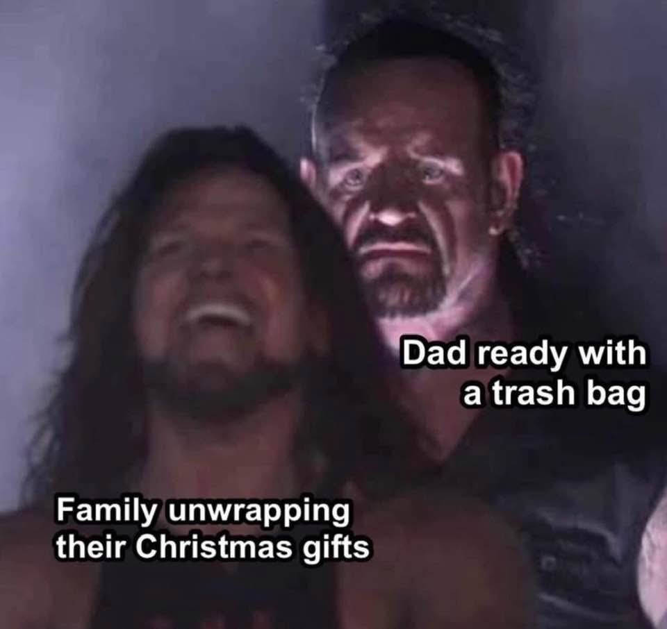 We were not allowed to start till the garbage bag was ready - meme