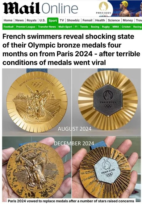 Olympics gold medal after 4 months - meme