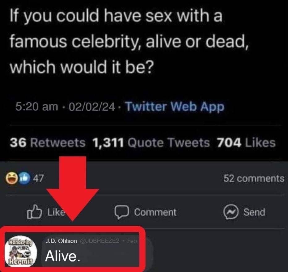 No necrophilia for me! - meme