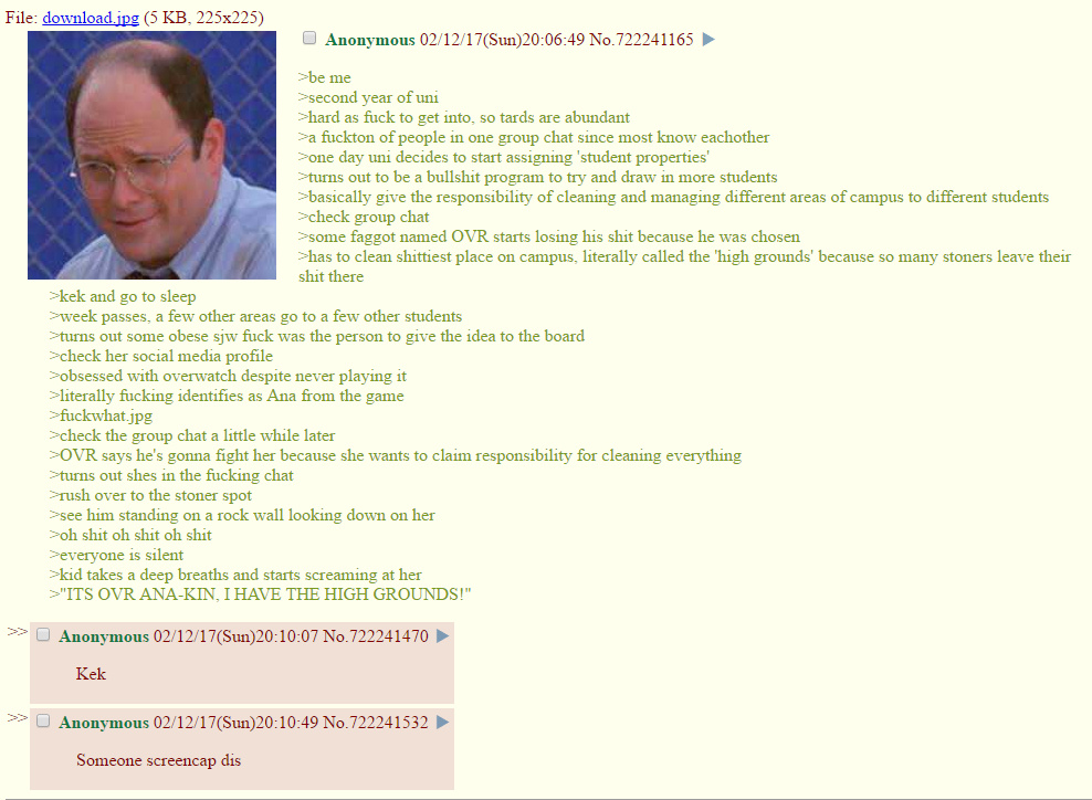 4chan at it again with masterful story telling. - meme