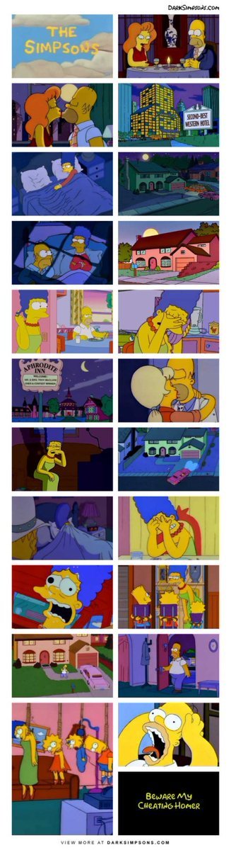 Q triste como acaban los Simpson jajaja - meme