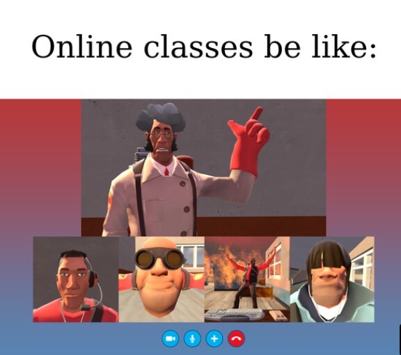 Malditas clases virtuales - meme