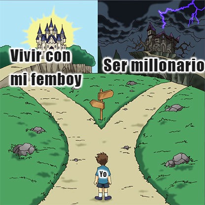 El camino de la felicidad - meme