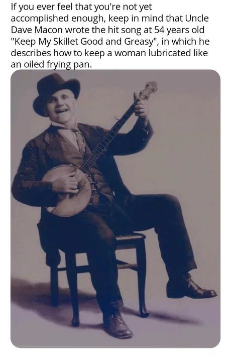 Uncle Dave was cooking... literally and lyrically - meme