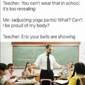 I show my balls in public