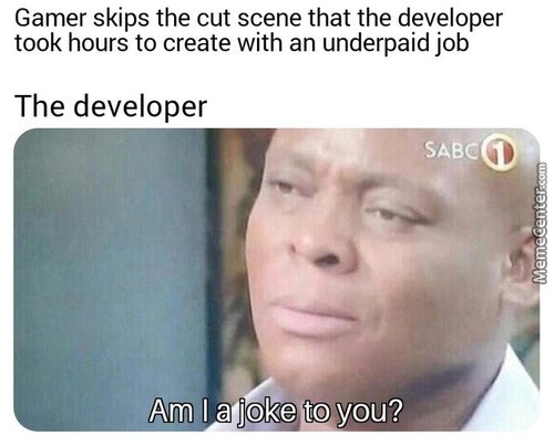 The developer poor - meme