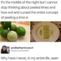 Cursed peeled lime