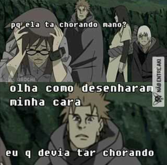 anime chorando meme