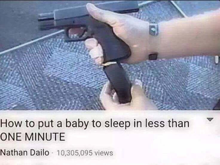 How to put a baby to sleep - meme