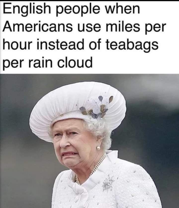 Teabags per cloud - meme