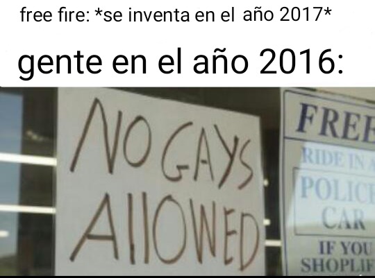 No gays allowed - meme