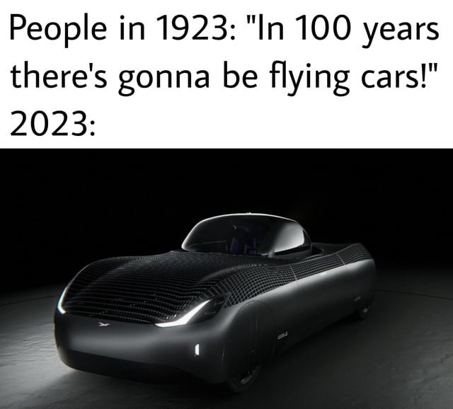 2023 flying cars - meme