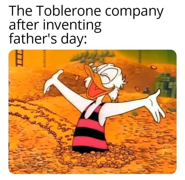 Toblerone for fathers day - meme