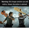 sax and violins