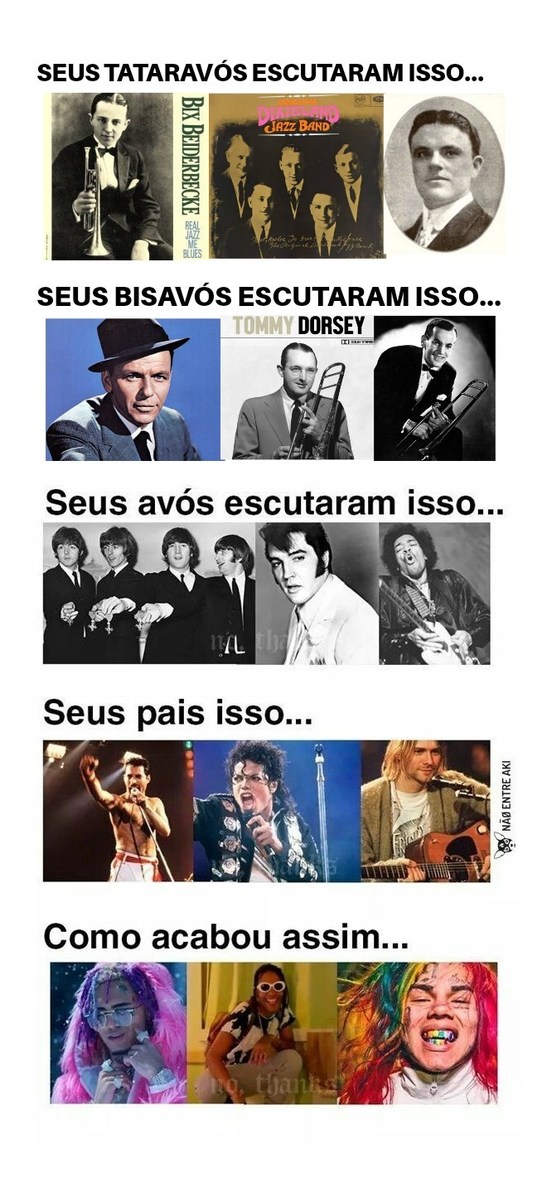 Regresso da música - meme