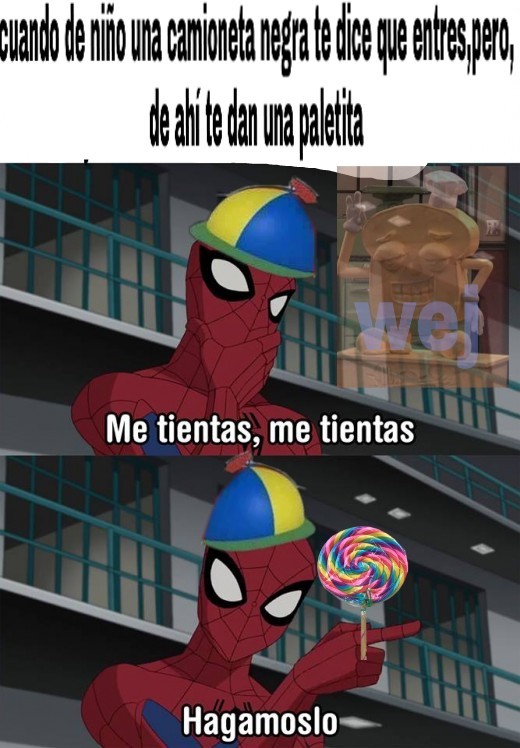 Casi caigo pero mi mamá se dio cuenta - Meme subido por Wej :) Memedroid