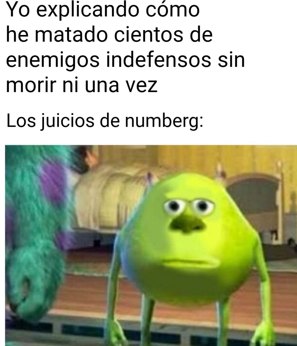 Los juicios de numberg fueron injustos :/ - meme