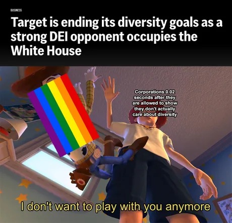 Target ending diversity goals meme news