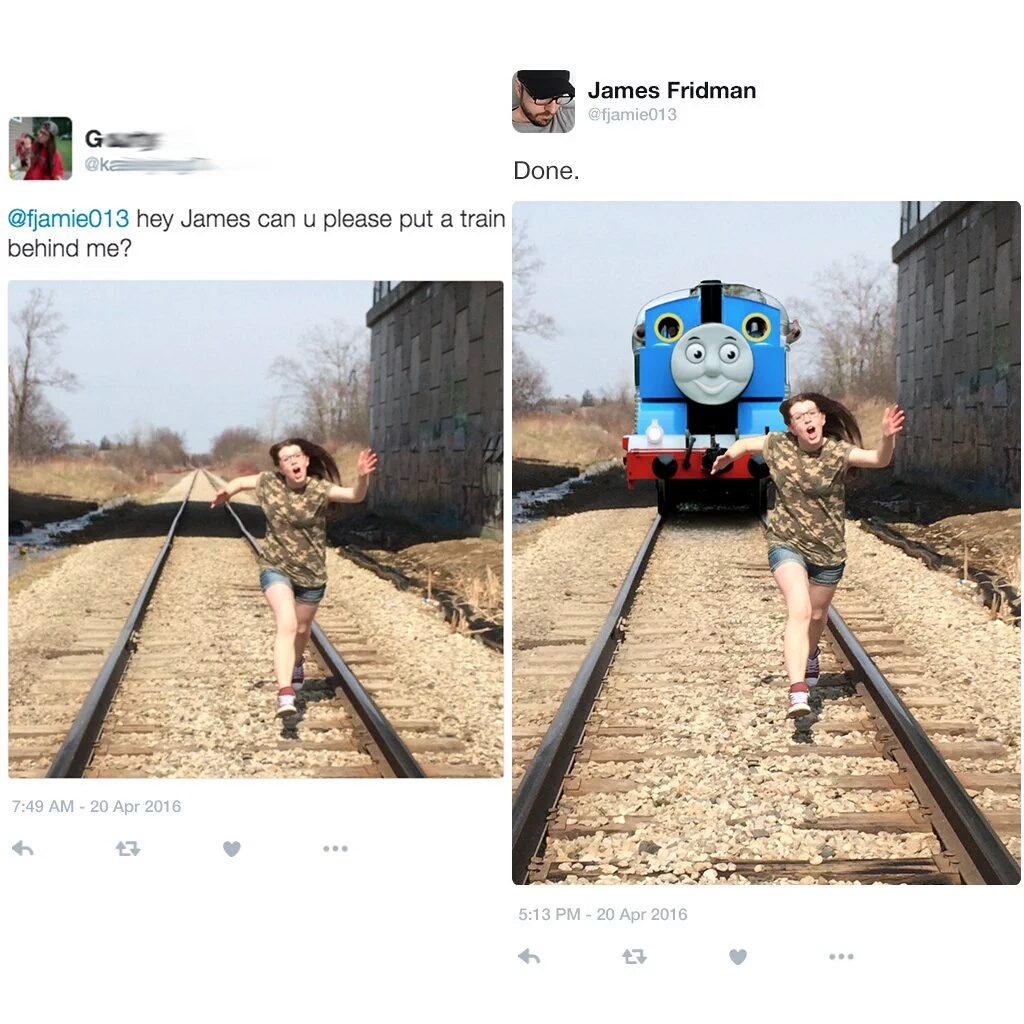Thomas is here - meme