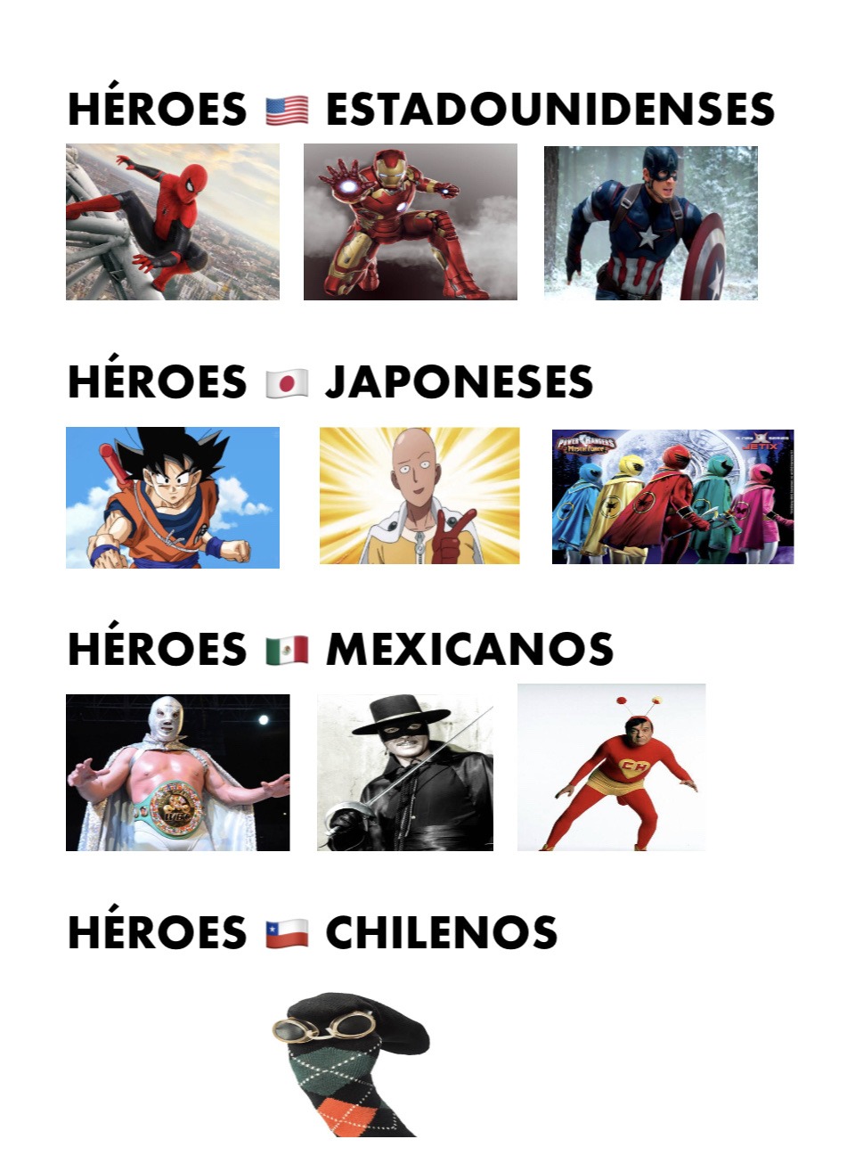 Súper Héroes - meme