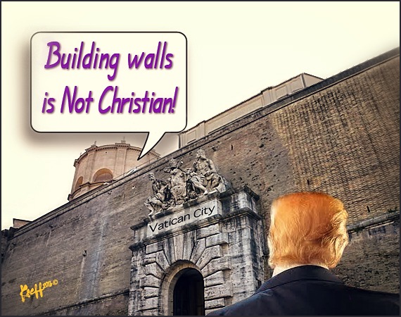 Building Wall is Not Christian - meme