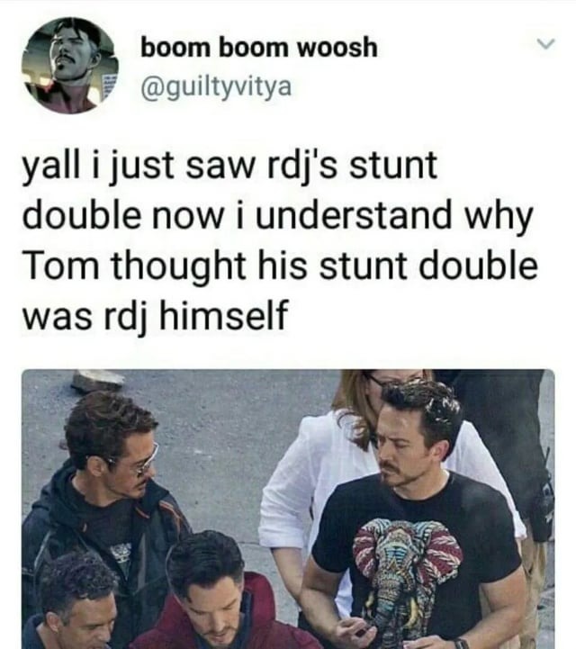 Iron Man stunt double - meme