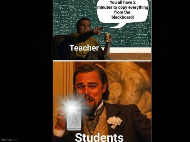 Laughing Leo students - meme