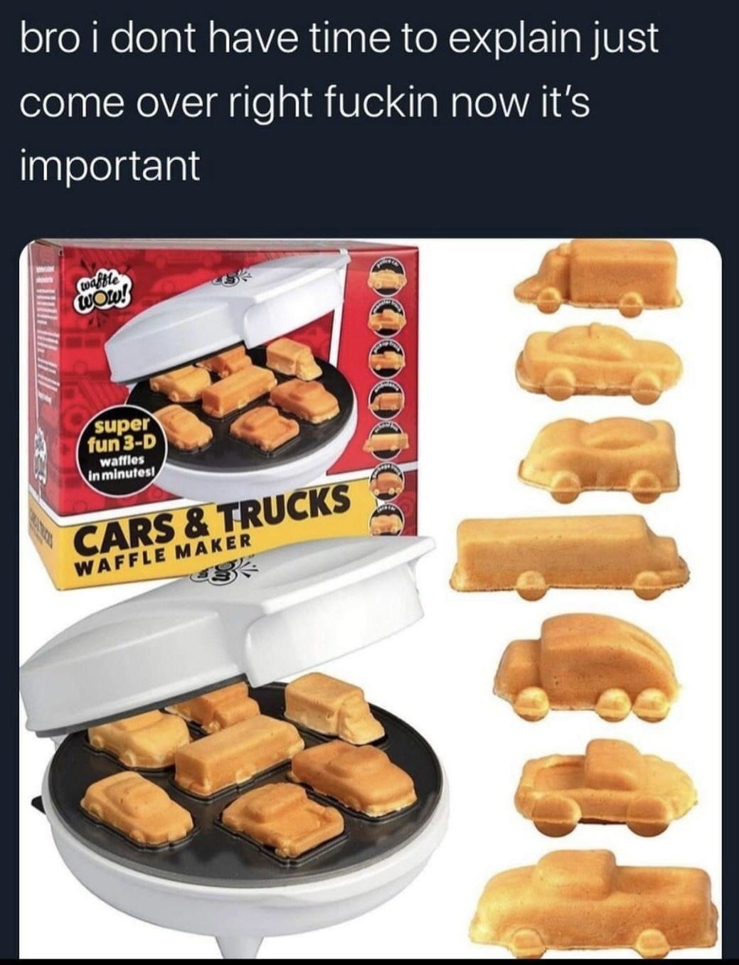 Bro I can’t explain, just get over here. It’s important - meme