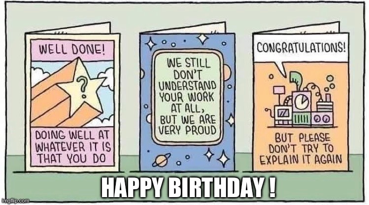 Happy birthday cards - meme