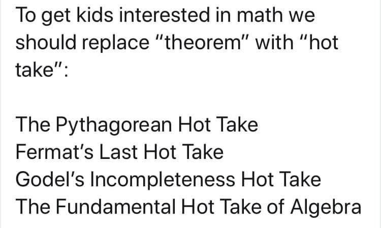 Fermat's last hot take was merely lukewarm til 1995 - meme