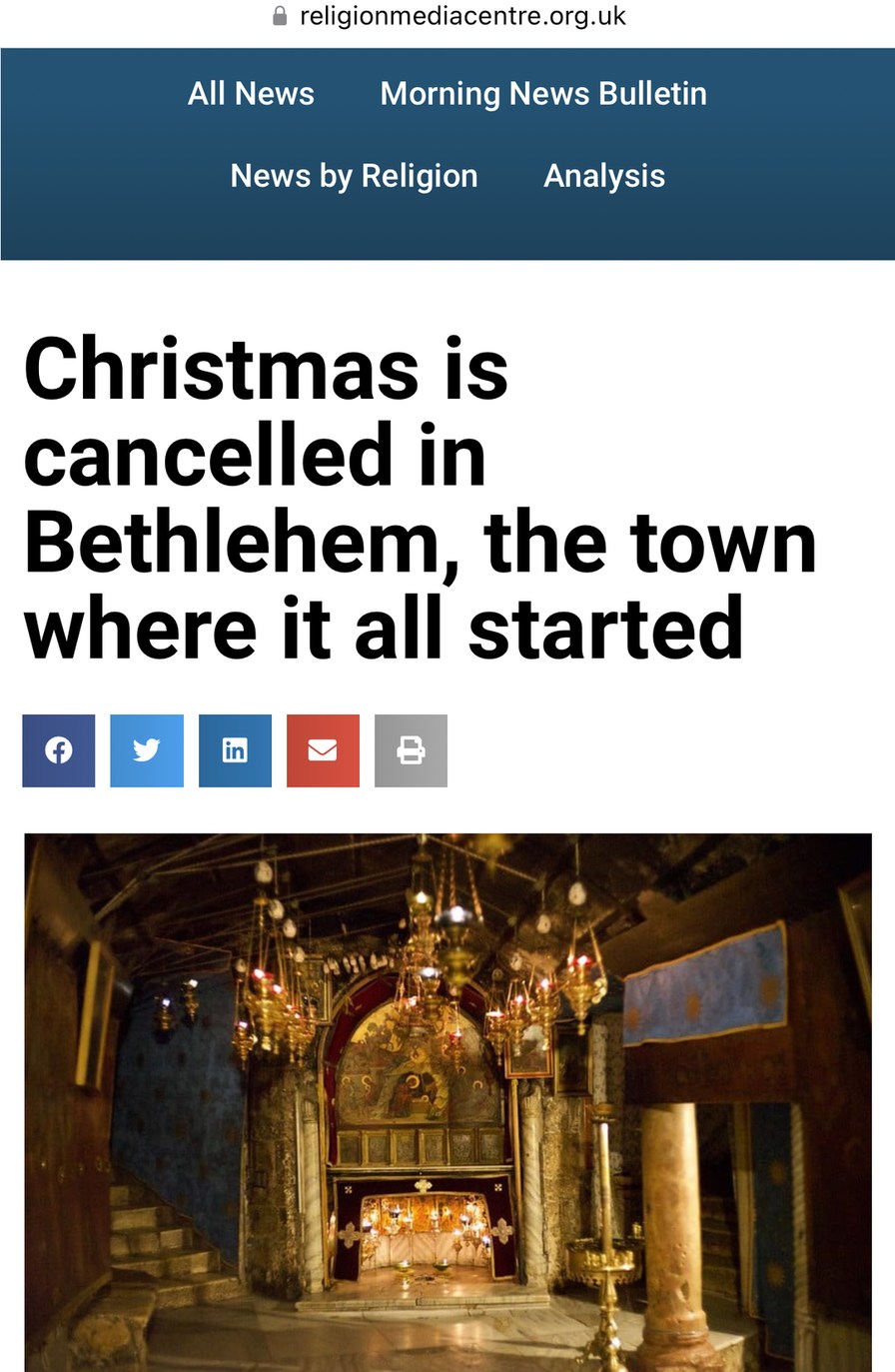 The Israelis did kick the Christians out of Bethlehem - meme