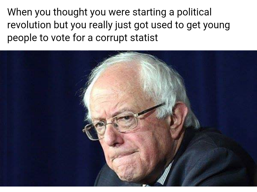 Inb4 buttmad Bernie supporters - meme